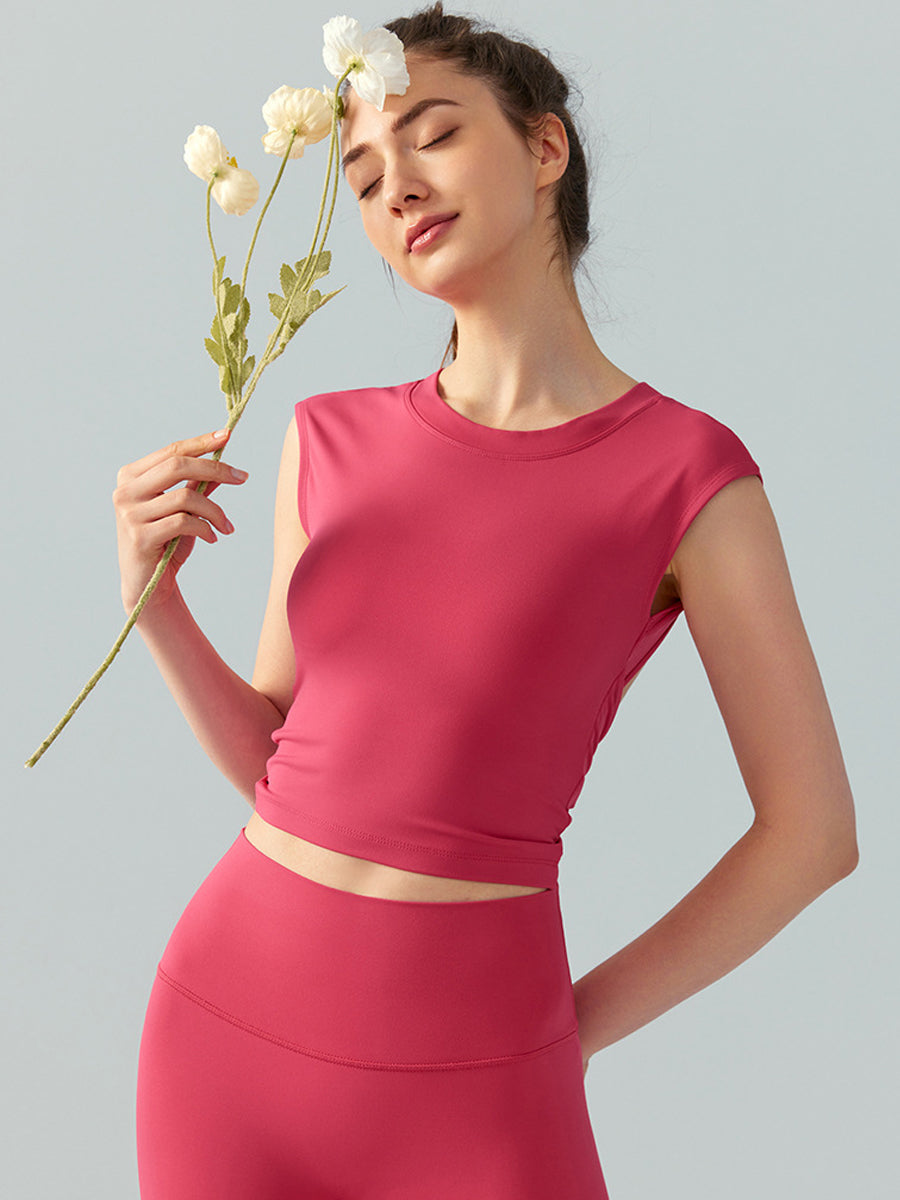 Top Yoga Backless z Wkładkami