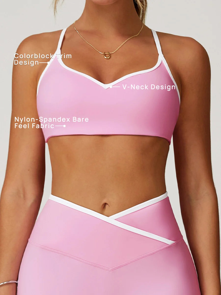 Stanik Sportowy Pastel Colorblock
