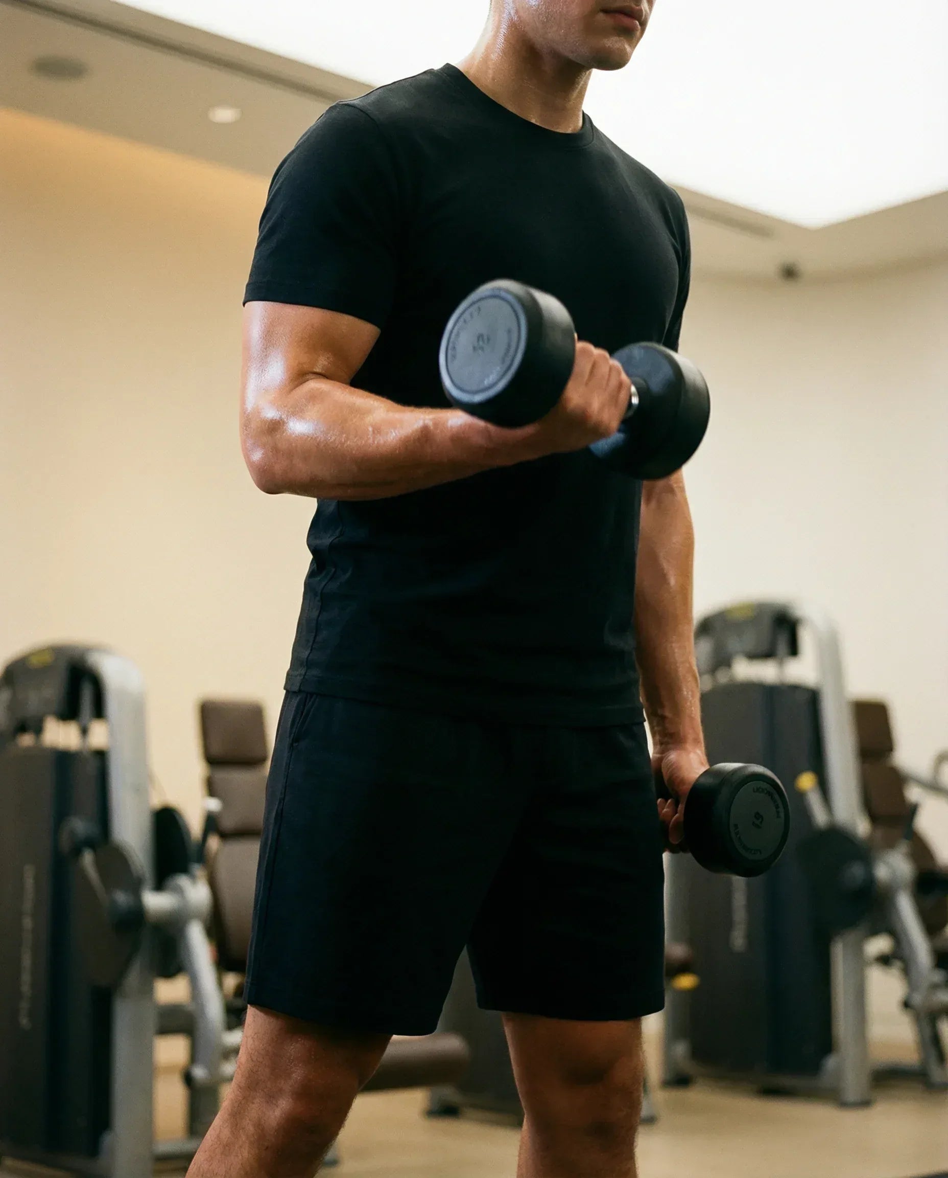 Men's Merino Wool Sports T-shirt - Black