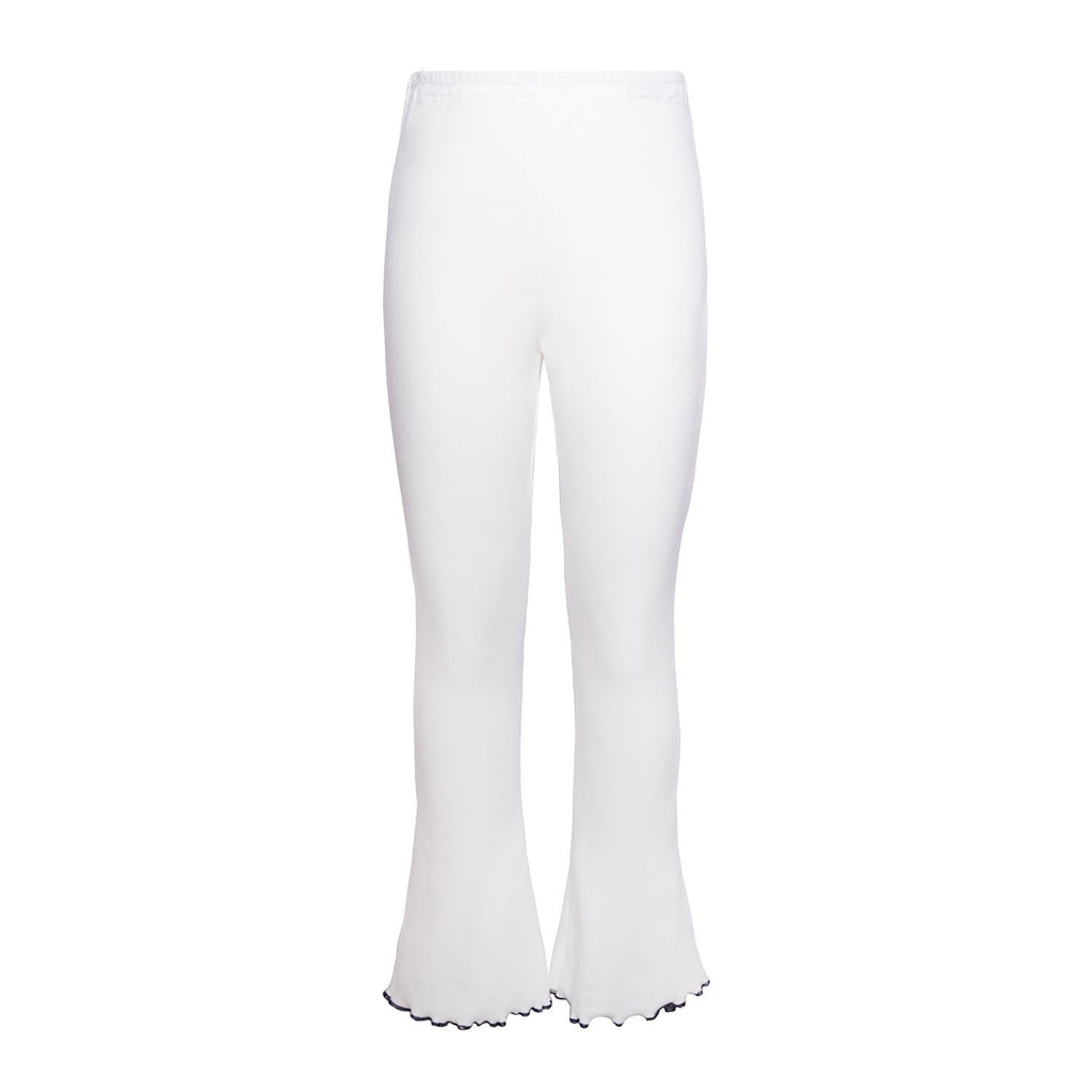White Flare Leggings