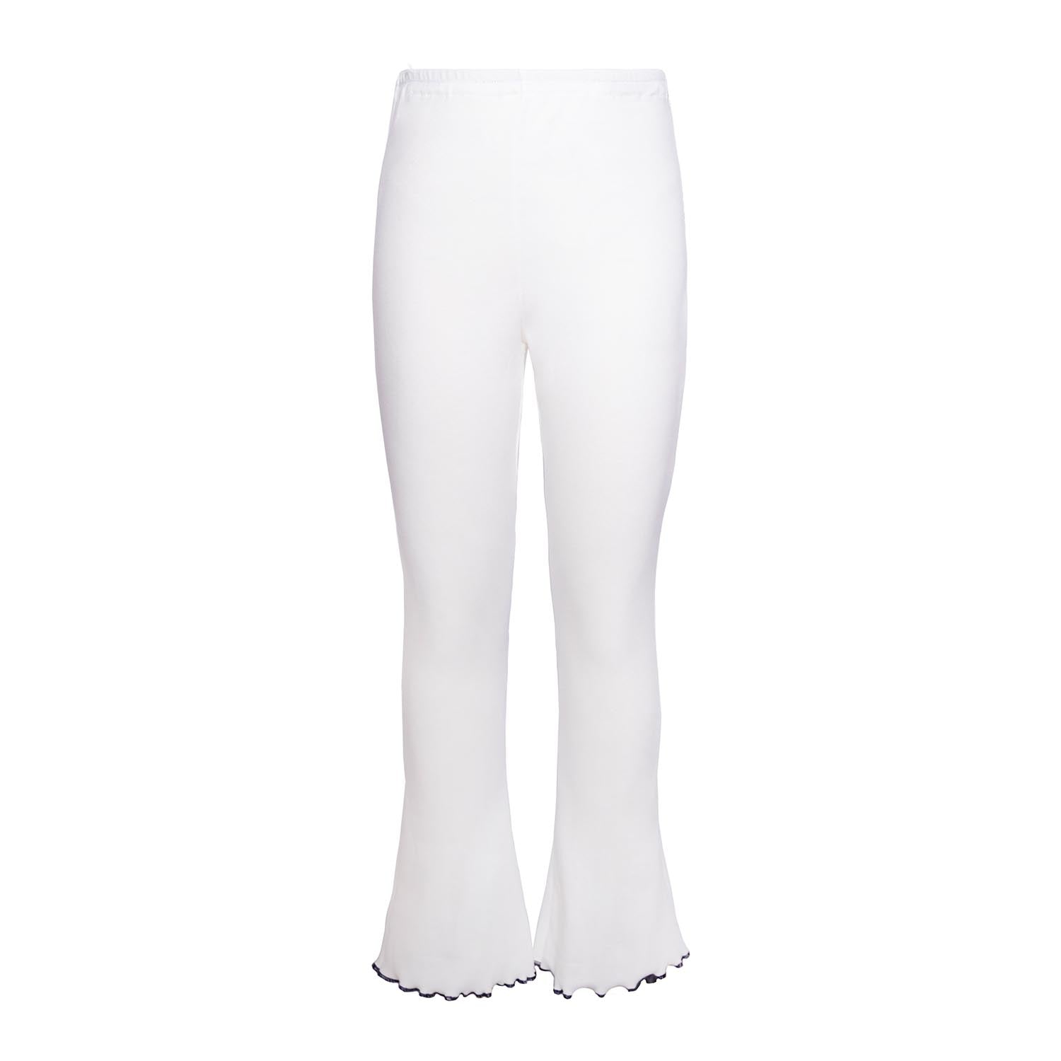White Flare Leggings