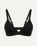 Merino Wool Bra – Black | Natural Wireless Support