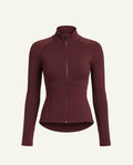 Women's Seacell Zip Longsleeve - Burgundy