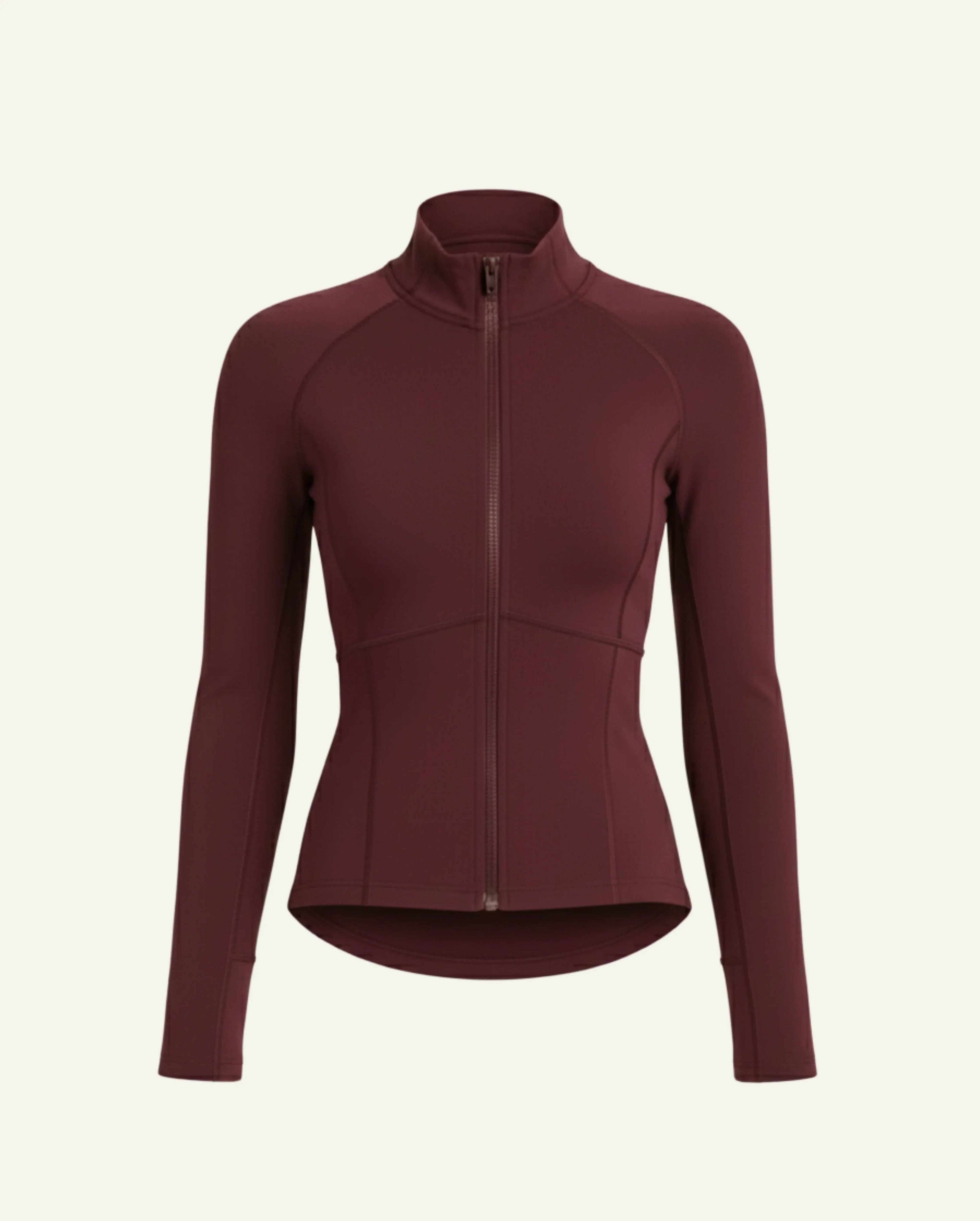 Women's Seacell Zip Longsleeve - Burgundy