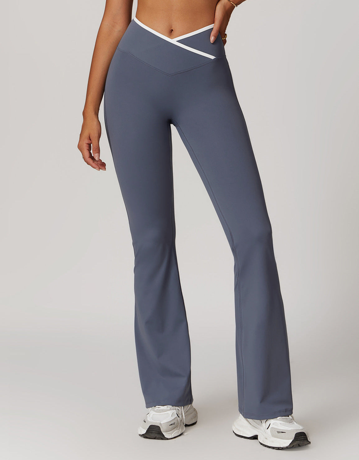 Legginsy z kontrastowym pasem Colorblock Barely-There
