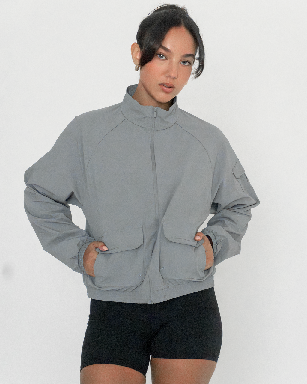 Cargo Nylon Windbreaker Jacket