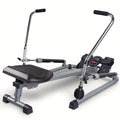 Foldable Rowing Machine with LCD Monitor - Fitness Trainer(Grey)