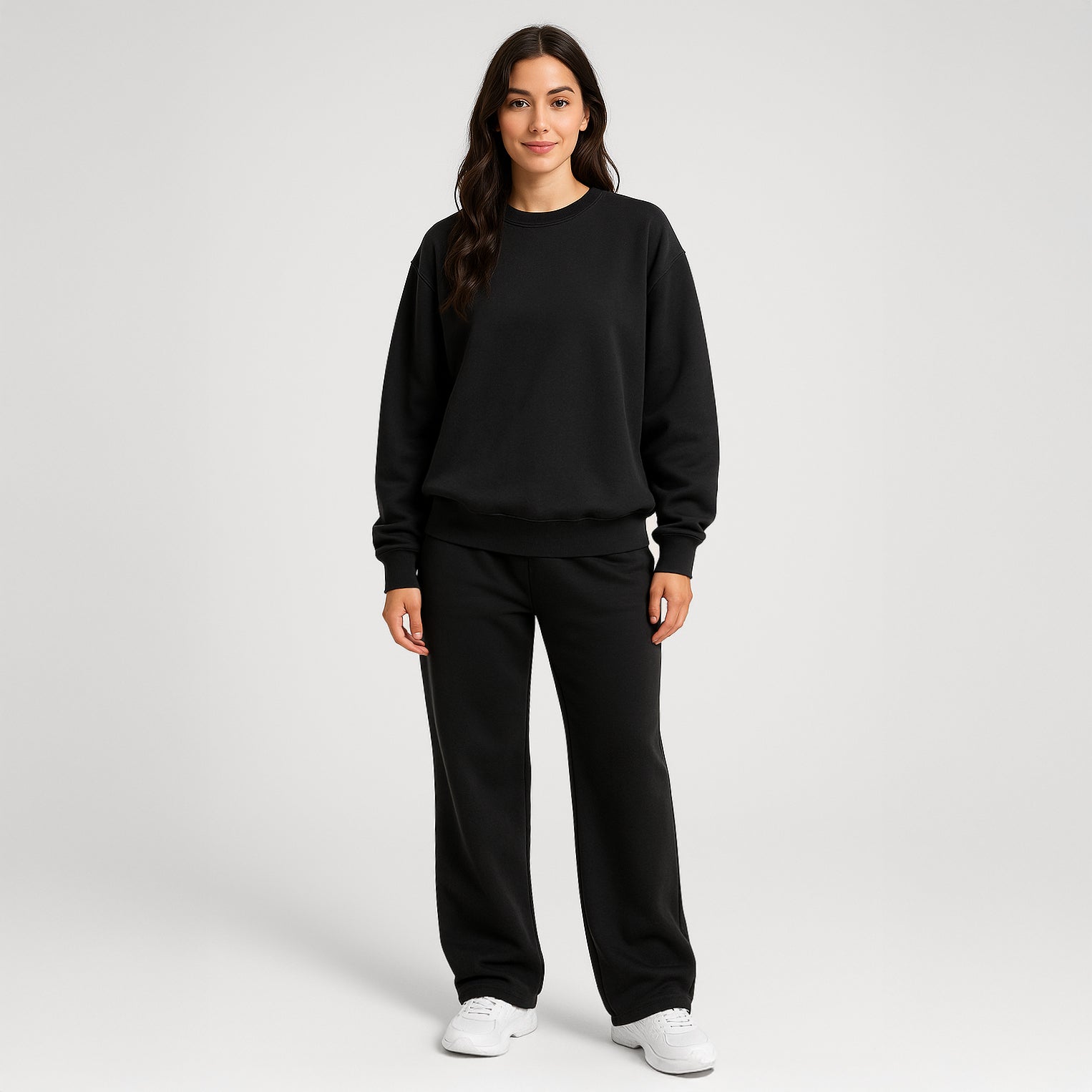 Gruba bluza unisex z okrągłym dekoltem 7003HW
