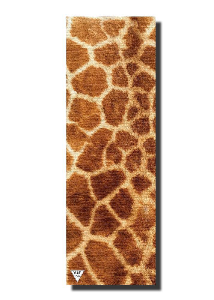 Giraffe Print Eco Yoga Mat – 6mm Support, Non-Slip Surface | Yune