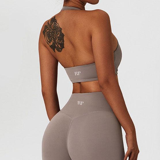 Biustonosz sportowy Halter Ruched z marszczeniem