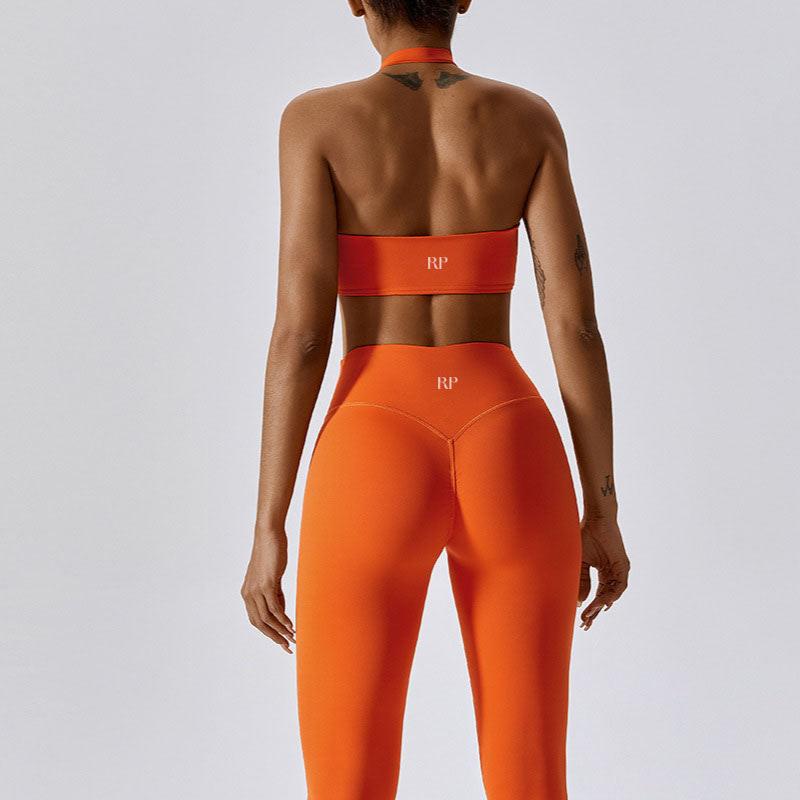Biustonosz sportowy Halter Ruched z marszczeniem