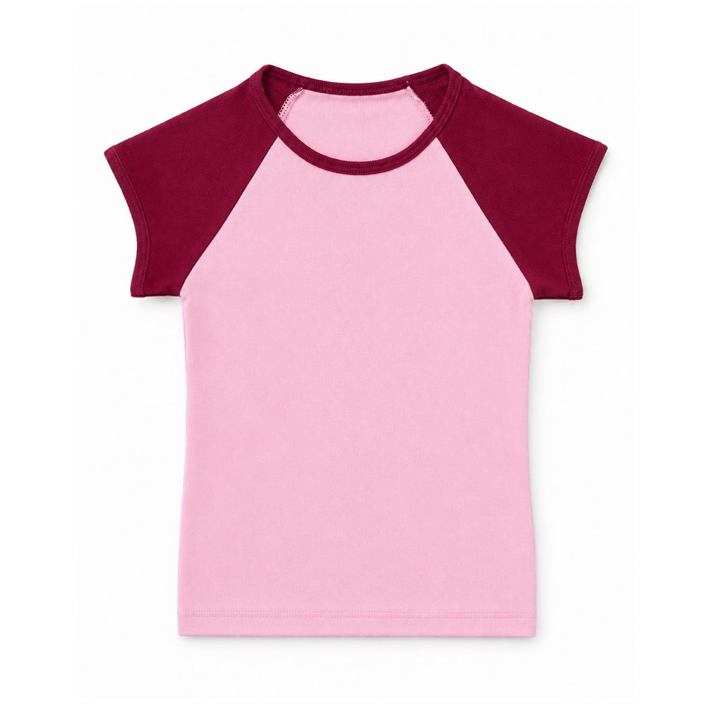 3001GD - CLOSEOUT Women's Garment Dyed Raglan Baby Tee