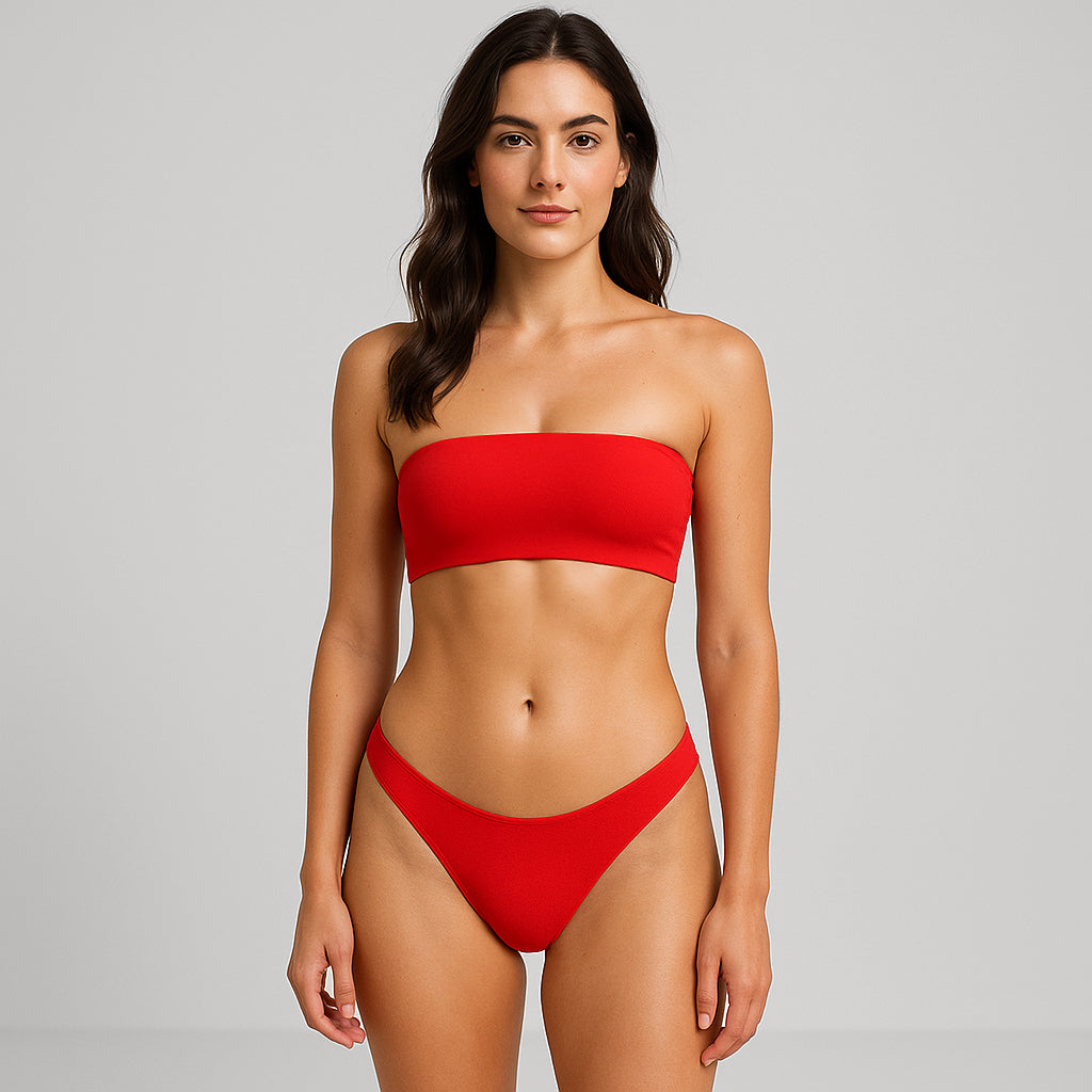 Dwuczęściowy strój kąpielowy bandeau 6037