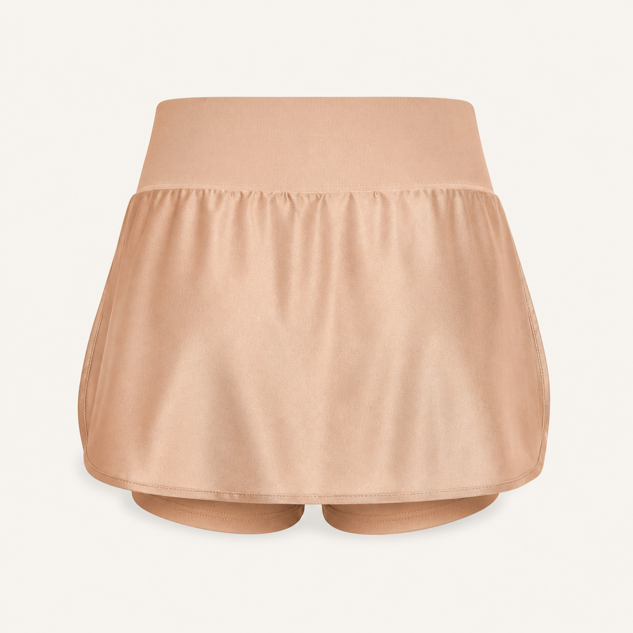 Spódniczka sportowa Samba ze spodenkami – latte — tył bez modelki