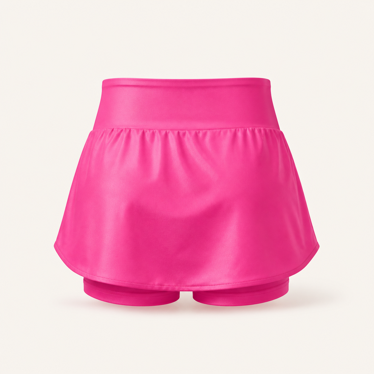 Spódniczka sportowa Samba ze spodenkami – różowa — tył bez modelki