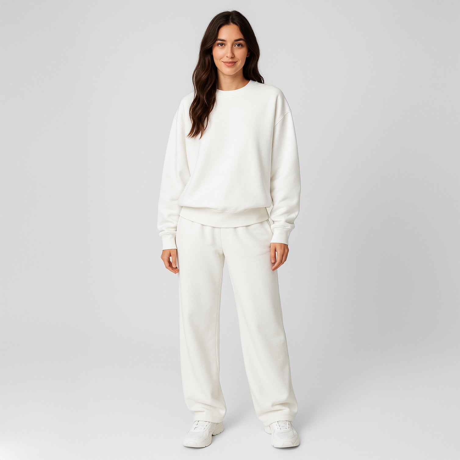 Gruba bluza unisex z okrągłym dekoltem 7003HW