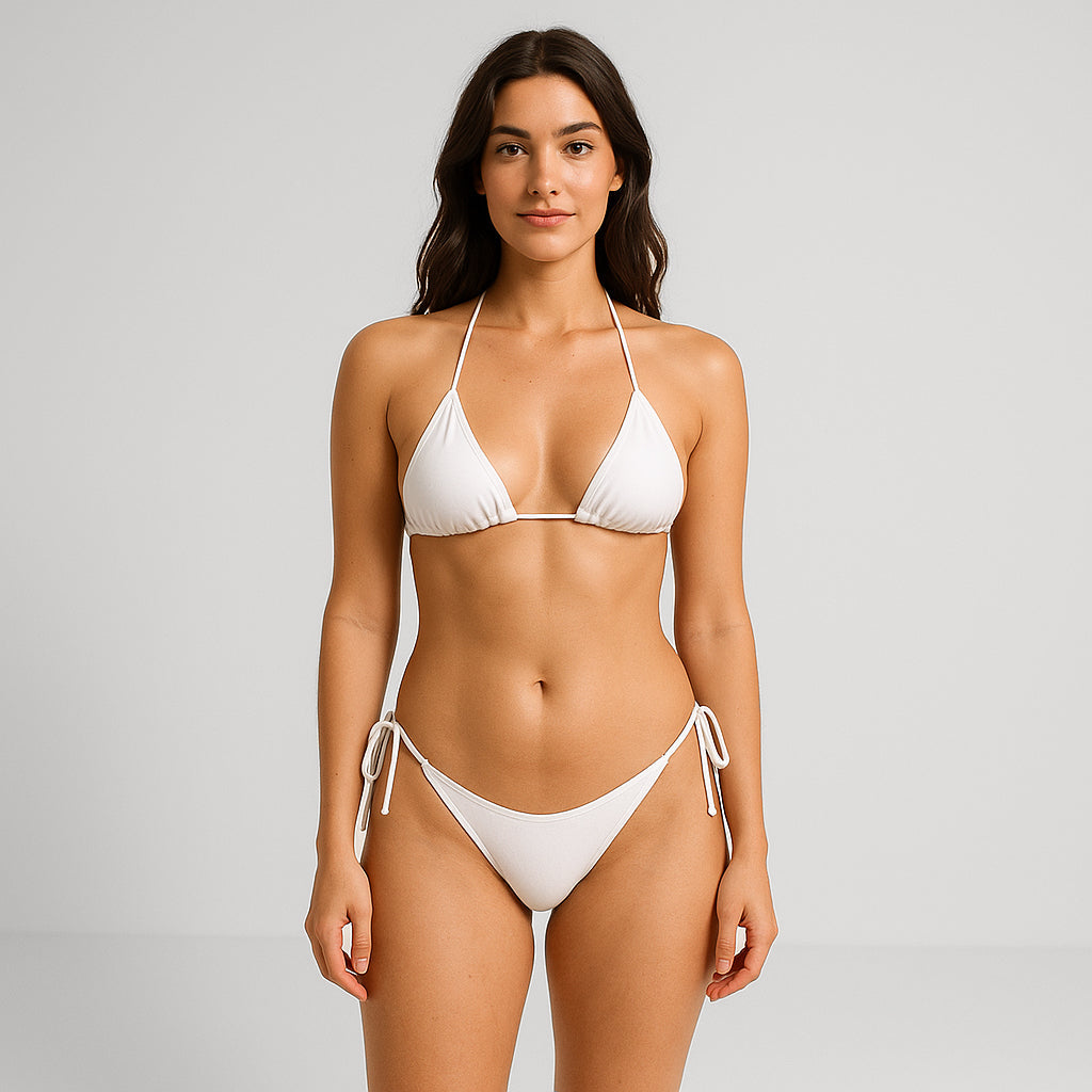 Dwuczęściowe bikini z wiązaniami 6038