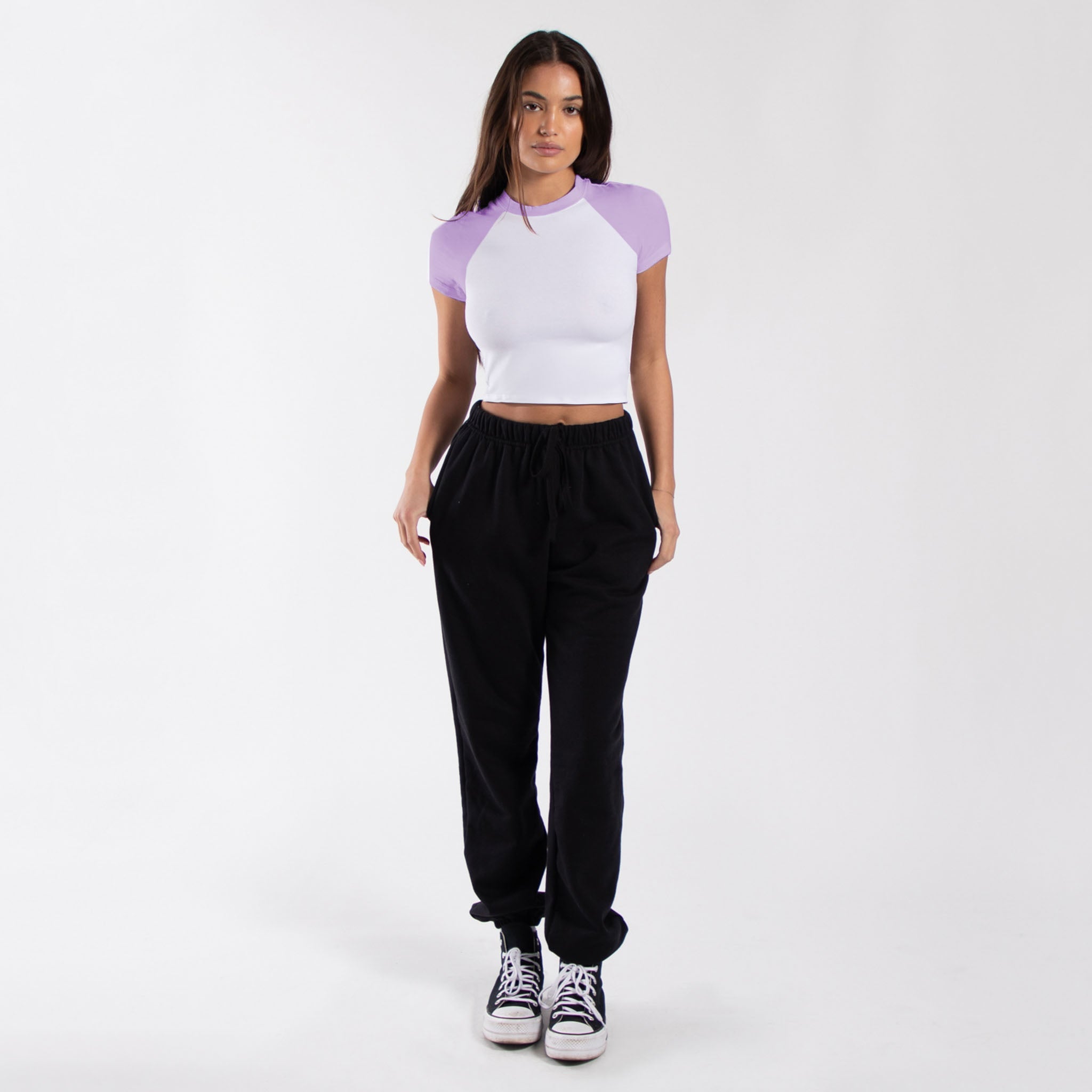 Bawełniana koszulka raglanowa Baby Tee 4001R