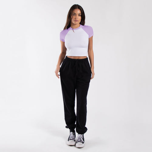 Bawełniana koszulka raglanowa Baby Tee 4001R